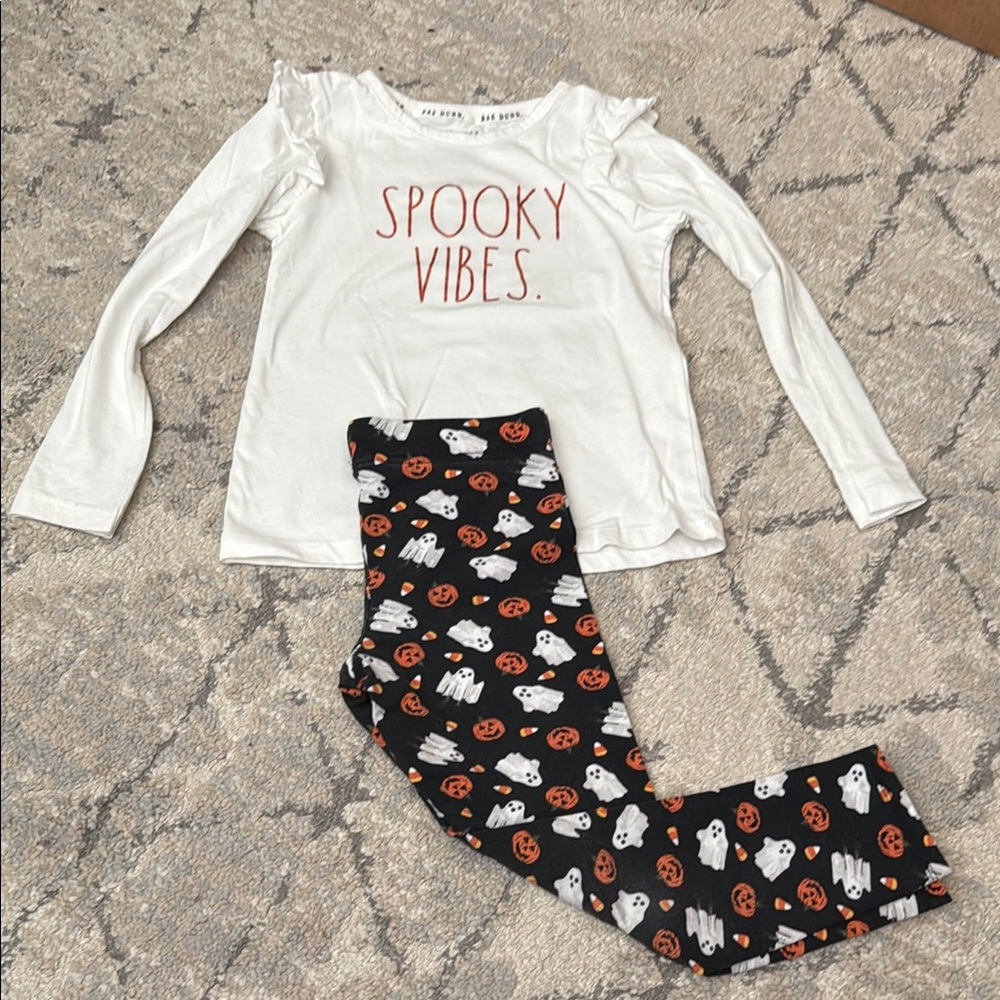 Rae Dunn Halloween Ghost and Pumpkin Outfit